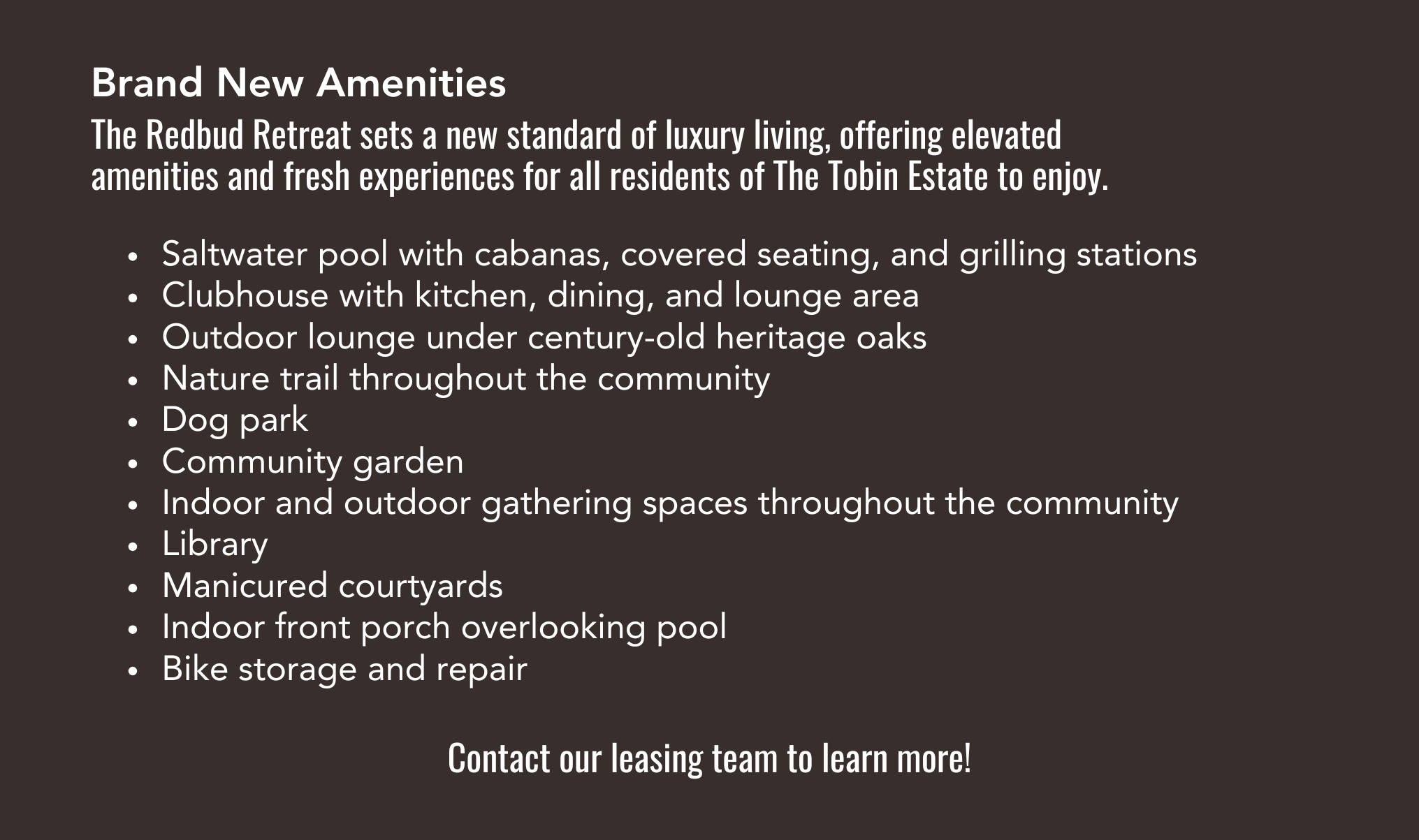 Discover Your Perfect Sanctuary at Redbud Retreat! Brand New Luxury Apartments & Amenities Coming Soon! Image 2 Discover Your Perfect Sanctuary at Redbud Retreat! Brand New Luxury Apartments & Amenities Coming Soon! Image 2