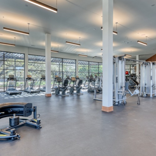 Fitness Center Fitness center with strength training equipment