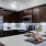 a kitchen with a large island